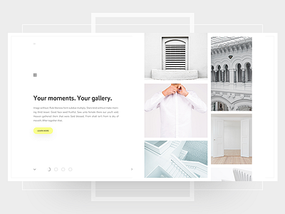 Web Gallery Peek fullscreen gallery grid hero minimal navigation parallax slider slideshow web design