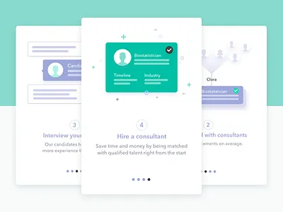 Onboarding flow application illustrations onboarding process