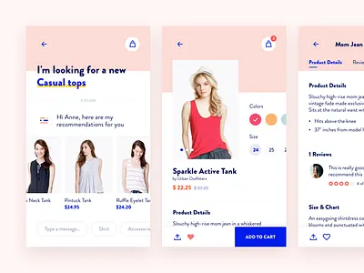#004 Fashion Personal Assistant bot chat ecommerce fashion personal assistant product detail