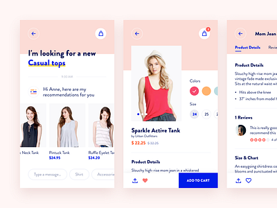 #004 Fashion Personal Assistant bot chat ecommerce fashion personal assistant product detail