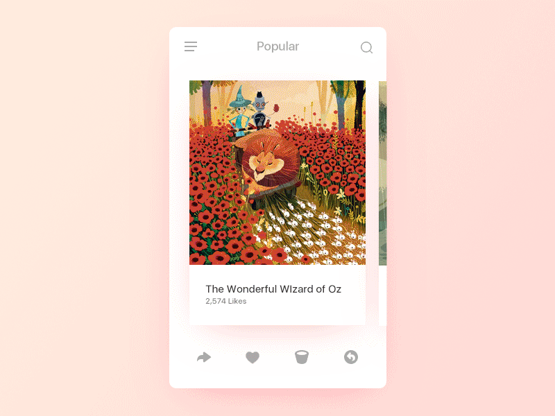 Social Share clean design page share social ui ux