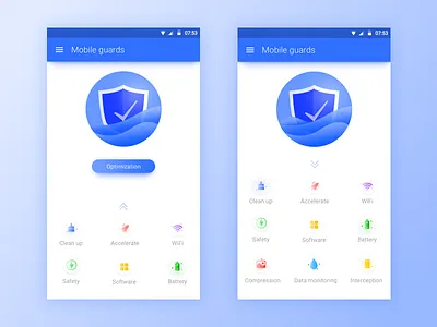 mobile guards bule clean guards mobile optimization photo safety up