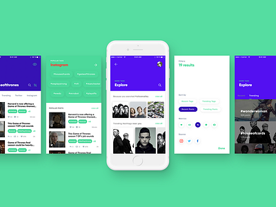 App UI Design app design experience hashtag interface ios startup ui user ux