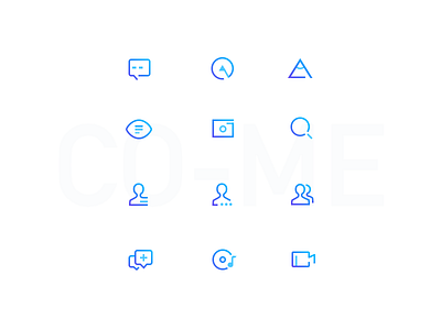 Co-Me icons app chat design icon massage me moment ui