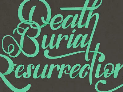 DBR Lettering Experiment church jesus lettering ministry