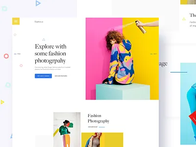 Color Fashion - Experimental Design color creative design gmail google gradient template typography ui ux