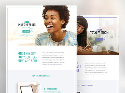 Marriage Today 21Day Journey Website clean design landing page light modern product ui ux website