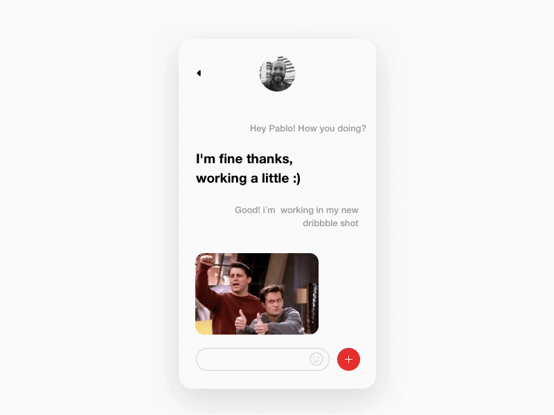 Daily UI #013 - Direct Messages 013 app chat daily ui gif messages minimal principle ui