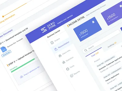 Reconciliation dashboard dashboard file income reconciliation saas web
