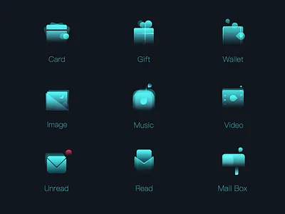 Some icon style Part 1 app icons photo ui video wallet website