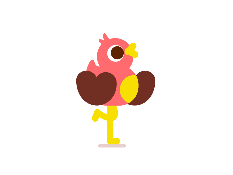 Ducky run & walk - AEP file 2d animation duck gif process run cycle walk cycle