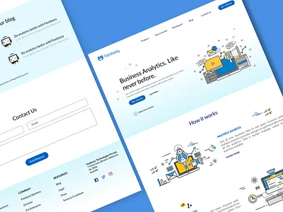 Feedoozy - Business Analytics analytics dashboard responsive design ui ux web design webiste