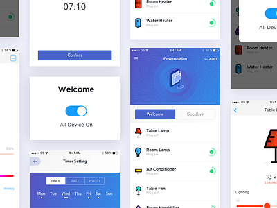 Home Automation assistant App air conditioner alarm android automation device electric fan home ios lamp light