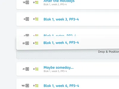 Snappet - Drag 'n Drop drag dragging drop interface lessonplan snappet ui ux web