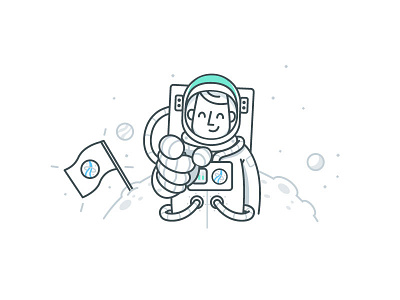 We Want You! astronaut carrer illustration job space tio sam