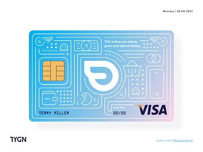 Ozan - Physical Card Design card creditcard grafik istanbul logo london ozan symbol tasarım taygun turkey visa
