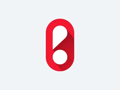 Be! b be letter logo logotype mark monogram symbol typography