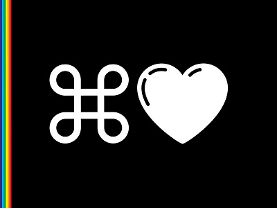 Plaid Pride command design heart icon lgbtq love pride