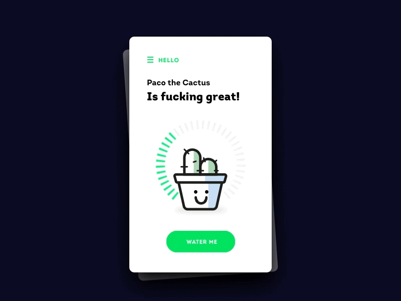 Daily UI #014 - Countdown Timer 014 app clock clock daily ui icon iconography number plantapp principle ui ux water