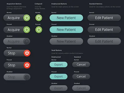 Chrome Style Guide Buttons buttons chrome forms medical software style guide ui visual design