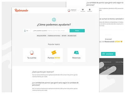 Help section graphic design help ilustration restorando ui ux design