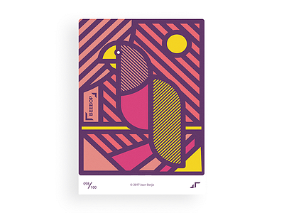 Poster Day #098 animal challenge colors design jungle minimal modern parrot poster posterchallenge square white