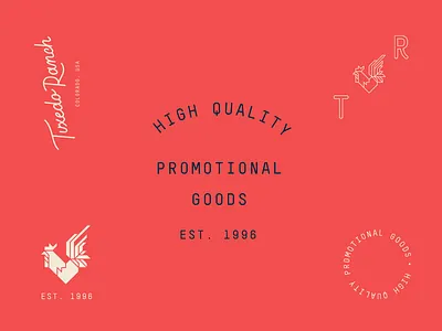 Pieces №2 branding colorado flag icon identity logo monospace red rooster script vector