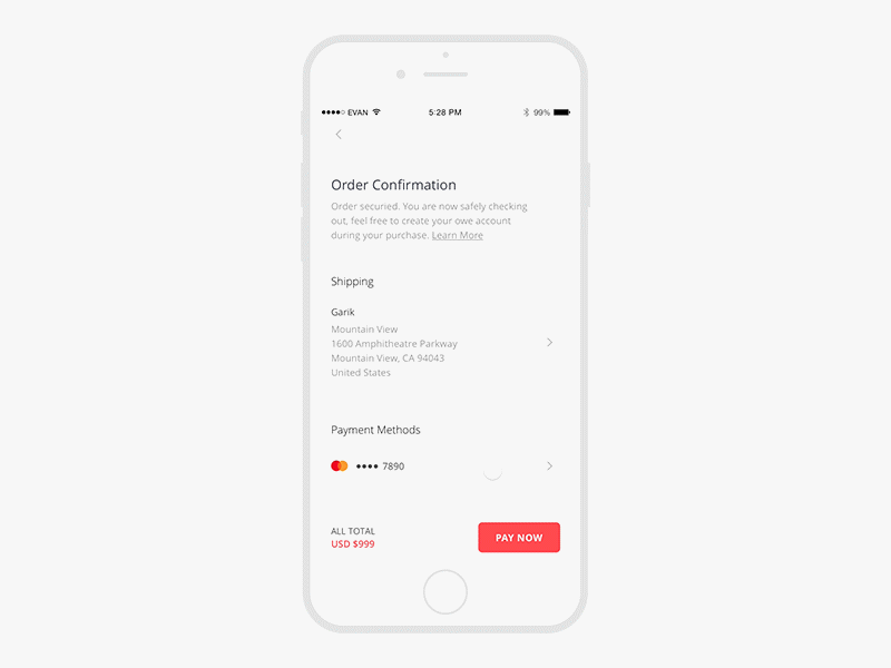 New Credit Card animation app creditcard ecommerce mobile payment
