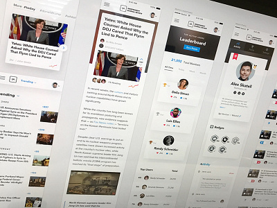 IJR Mobile design gamification ijr ios leaderboard mobile news posts profile ui ux website
