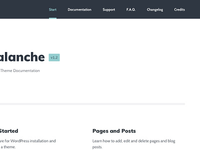 WordPress Docs - Landing documentation