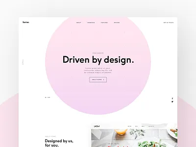 Forme - Landing Page clean concept design landing minimal page typography ui ux web website
