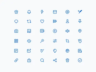 Twitter Redesign: Icons icons twitter vector