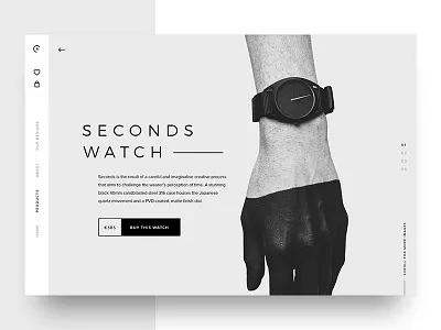 Watch Detail basket black detail favourite page product sidebar ui watch white