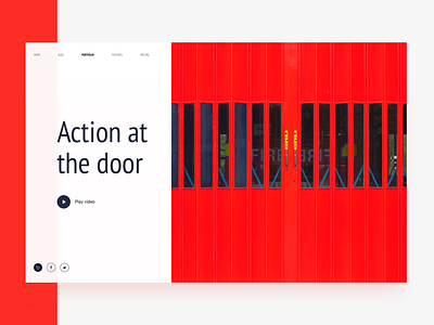 6 29 color design funny red simple ui visual web yellow，red，animation