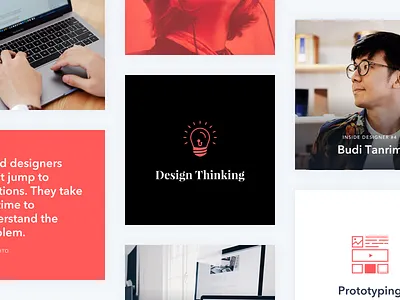 Instagram Grid - Insight Design design grid illustration instagram quote red social media