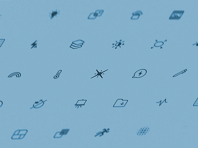 PicsArt's icon set draw flash icons illustrator lens flare pixel run set sketch symbols