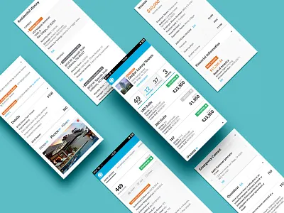 Appfolio app blue mobile real state ui ux