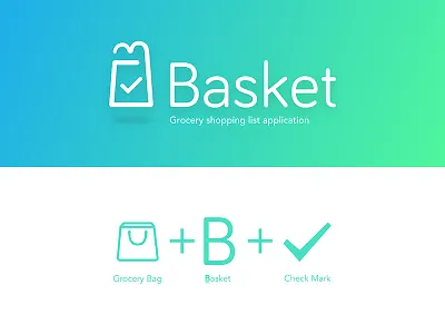 Basket Logo - Grocery Shopping list app app grocery shopping list app logo