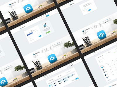 Mediazer sneak peek clean forgot password landing login modern registration simple web web design