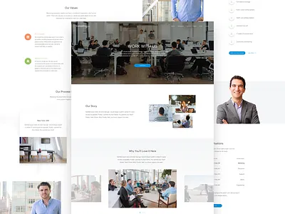 Consulting Careers about careers clean design hiring jobs landing site ui user interface web website