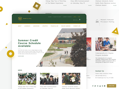 Design Challenge #1 challenge landing page redesign school web design