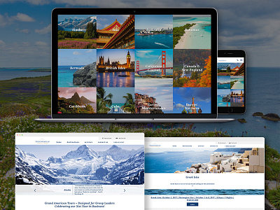 Grand Americam Tours & Cruises Shopify Site cruises ecommerce luxury travel scenic shopify tourism tours travel website design