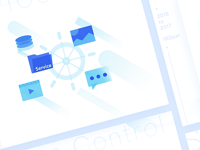 Banners for 163yun banners cloud detail illustration web