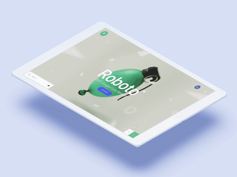 Google Fonts Banner Animated animated animation arrow banner daily ui challenge gif google font header search ui design video