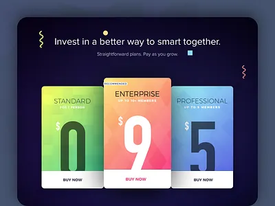 Powerstation App - Pricing Table app pricing rate service table web site web ui color