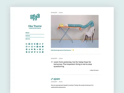 Oka - Tumblr Theme freebie oka theme tumblr