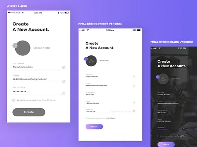 Daily UI challenge #001 — Sign Up 001 dailyui form sign signup ui ux wireframe