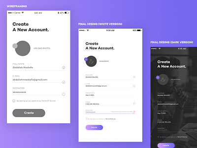 Daily UI challenge #001 — Sign Up 001 dailyui form sign signup ui ux wireframe