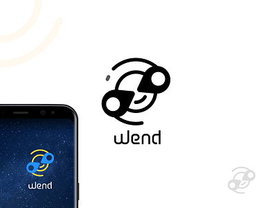 Wend Logo Idea #2 android app app icon brand icon ios logo typography vector wend