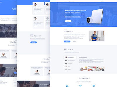 Elektrikar - Electrical installations website redesign icon illustration landing redesign ui ux web wireframes